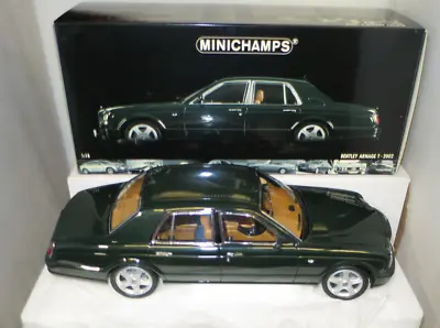 1/18 Minichamps Bentley Arnage T 2002 Dark Green Metallic #100 139070 • $260.95