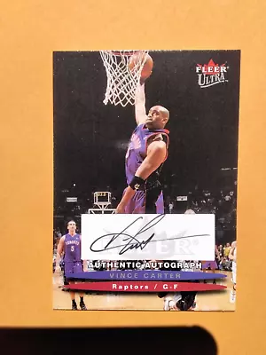 2003-04 Fleer Ultra Vince Carter Authentic Auto /350 • $15.50