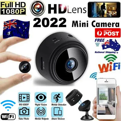 Mini HD Wifi Wireless IP Hidden Spy Camera Security Cam Network Monitor 1080P AU • $15.49