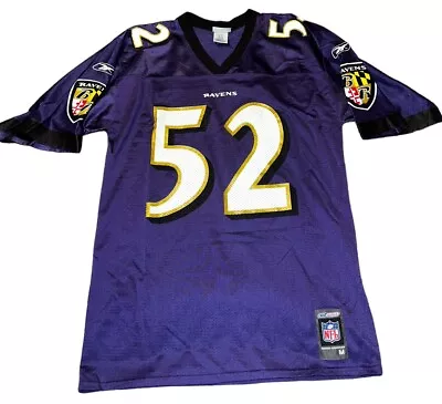 Vintage Reebok Ray Lewis Baltimore Ravens NFL Jersey Men’s Medium Team Replica • $30