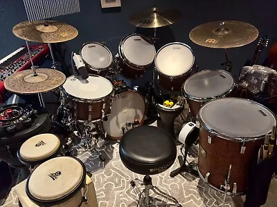 Sonor Horst Signature Series - Bubinga Drums - Vintage In GREAT Shape • $1