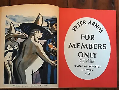 $95 • Buy 4 Peter Arno Bks  For Members Only, Hullabaloo, Parade, Man In The Shower  Hc Vg