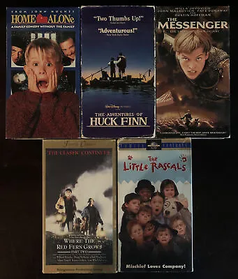 Home Alone 5 VHS Kids Bundle+The Messenger+The Adventures Of Huck Finn & More ++ • $10.99