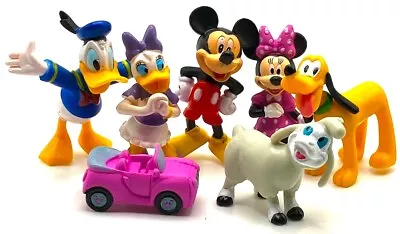 MICKEY MOUSE CLUBHOUSE 7 Figure Play Set DISNEY PVC TOY Minnie DAISY Donald DUCK • $12.95