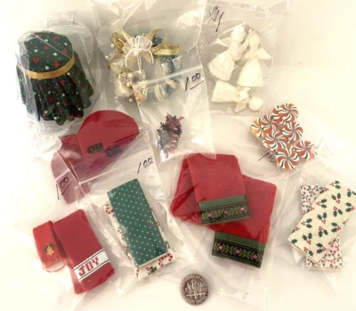 $10 • Buy Grab Bag Of  1:12  Scale Dollhouse Miniature  Christmas Goodies  [7]