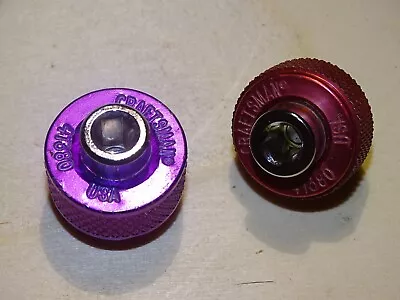 Craftsman Finger Bit Driver For Insert Bits Set 2 Purple Red 41380 USA Vintage • $14