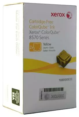 Genuine Xerox 108R00933 Yellow Cartridge-Free ColorQube 8570 Series A- • £114.75