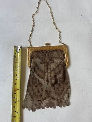 Antique Whiting And Davis Mesh Bags Flapper Purse Metal • $40