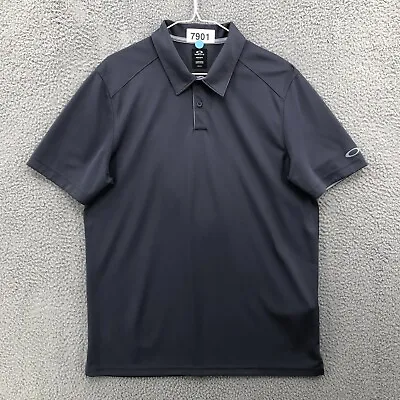 Oakley Polo Golf Shirt Regular Fit Men’s Large Short Sleeve Charcoal Gray 7901 • $21.21