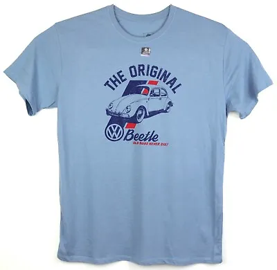 Volkswagen The Original Beetle Men's T-Shirt Blue VW Bug Official Licensed • $21.97