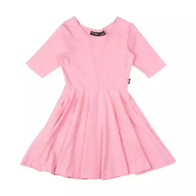 Rock Your Baby Pink Fairy Flutter Waisted Dress In Pink • $52