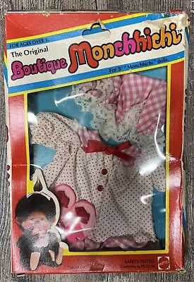 Vintage 1980 Mattel Monchhichi Good Night Outfit Box In Poor Condition • $9