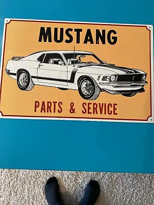 FORD MUSTANG Parts & Service Metal Sign • $17.99