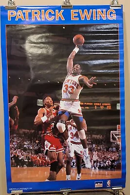 Patrick Ewing New York Knicks Vintage 1990 Starline Poster (34 X22 ) NBA HOF • $24.95