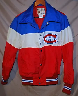 Vintage Shain Of Canada Montreal Canadiens Puff Jacket Red Men's LARGE • $99