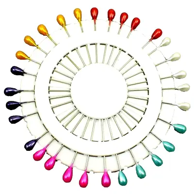 £2.50 • Buy EXTRA LONG 2 Inch Sewing Dressmaking Pins Pearl Head Raindrop 1 X 30 Rosette