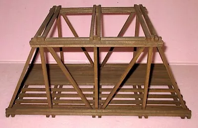 Custom Built WOODEN Train TRESTLE BRIDGE   O / G -scale   Stained Wood   NEW • $19.95