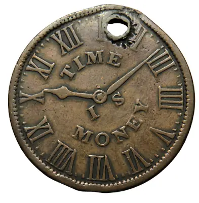 $43.19 • Buy 1837 US Token - Smiths Clock Establishment Bowery New York Time Is Money