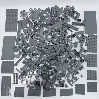 LEGO Dark Grey 500g Bulk Assorted Bricks Mixed Pieces Parts Tile Stud 0.5kg B • $34.99