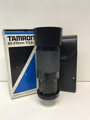 Tamron 80-210mm F3.8 Zoom Lens Vintage Adaptall-2 Mount System Boxed Untested • £9.60