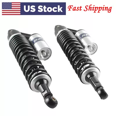 Universal 375mm Rear Air Shock Absorbers Suspension For Scooter ATV Street Bikes • $75.80