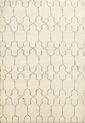 Handwoven Luxury Hand-Knotted Moroccan Indian Accent Rugs 5x6 Ft • $176.13