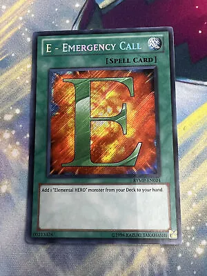 E-Emergency Call RYMP-EN024 Secret Rare NA Print Yugioh • £19.99