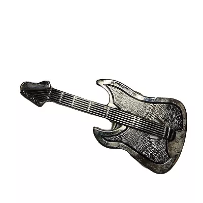 Vintage Bass Guitar Silvertone Belt Buckle Rock N Roll • $19.99