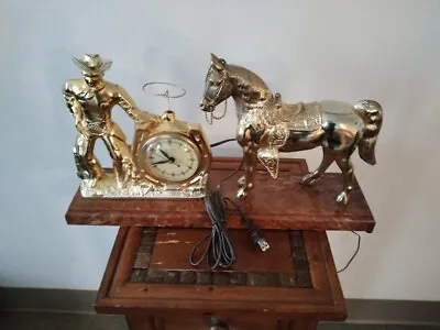 Vintage Roy Rogers & Trigger Clock With Working Lasso • $100