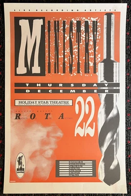 $149.99 • Buy MINISTRY Holiday Star Theatre 12x18 Concert Poster 1988 Wax Trax! Brian Shanley