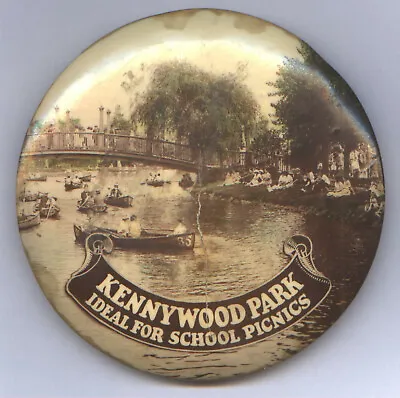 $80 • Buy Rare Antique Kennywood Park Celluloid Pocket Mirror * Park Near Pittsburg