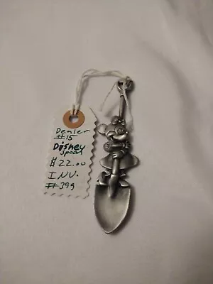 Vintage Minnie Mouse Pewter Shovel Spoon 4  Walt Disney Productions B1116 • $12