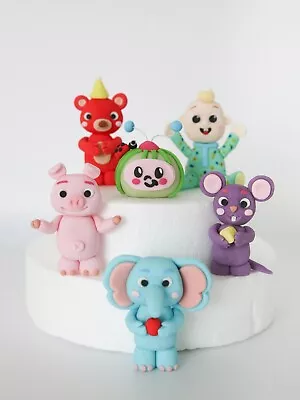 Cocomelon Inspired Unofficial Animals Edible Fondant Cake Toppers • £8.99