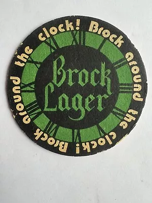 Hall & Woodhouse Blandford Dorset Brock Lager Brock Around The Clock Beer Mat • £1.30