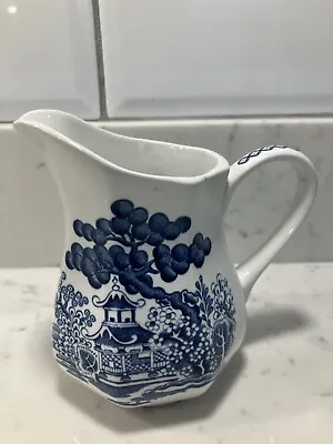 Small  Milk Jug Royal Staffordshire Willow Ironstone J And G Meakin England 12cm • £6