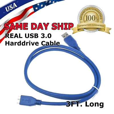 3FT Micro USB 3.0 Cable For Western Digital WD My Book External HDD Hard Drive • $5.49
