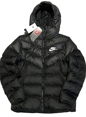 NIKE Primaloft Black Puffer Coat Jacket Parka Mens Size XL DV5121-010 Windrunner • $216.96