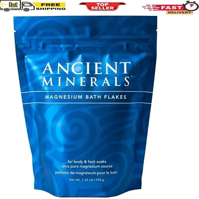Ancient Minerals-Magnesium Bath Flakes Of Pure Genuine-Zechstein Chloride-USA • $18.99