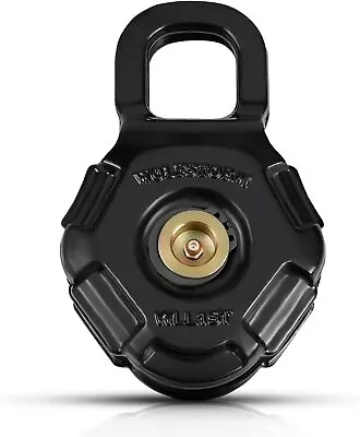 Snatch Block 35 Ton Winch Pulley For 3/8’’Synthetic Rope/Cable Off-Road Recovery • $53.99