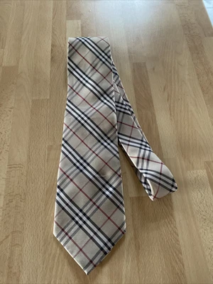 £25 • Buy Stunning Mens Burberry London Silk Tie Original Nova Check Exc Used Cond