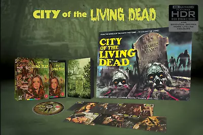 City Of The Living Dead - 4k UHD/Book/Cards/Poster - OOP - Lucio Fulci • £59.95