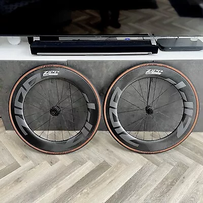 Zipp 808 Firecrest Disc Tubeless Ready Hooked Wheelset 80mm • £1290