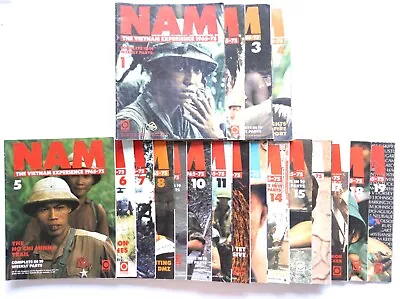 NAM THE VIETNAM EXPERIENCE 1965-75 Volumes 1-19 Magazines • £10.79