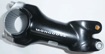 Bmx Mongoose Threadless Black/silver Bicycle Stem Bike Parts 375-2 • $12.99