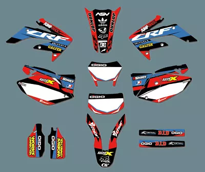 Graphics & Backgrounds Decals For Honda CRF250X 2004-2012 05 06 07 08 09 10 11 • $67.42