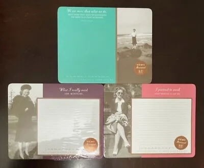 Set Of 3 SHANNON MARTIN Notepad Perpetual Calendar Memo Mousepad Planner Writing • $12
