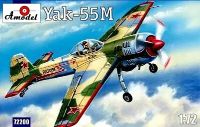 Yak-55M Soviet Aerobatic Aircraft Plastic Model Kit Scale 1/72 Amodel 72200 • $17.99