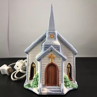 Americana Porcelain Collect Vintage Saint Paul’s Hand Painted Illuminated Church • $14.99