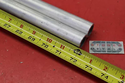 2 Pieces 1  OD X 1/8  Wall 6061 T6 ALUMINUM Round Tube 72  Long 3/4  ID Seamless • $28.49