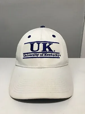 Vtg University Of Kentucky Wildcats Hat The Game Script Logo Snapback 90s White • $19.96